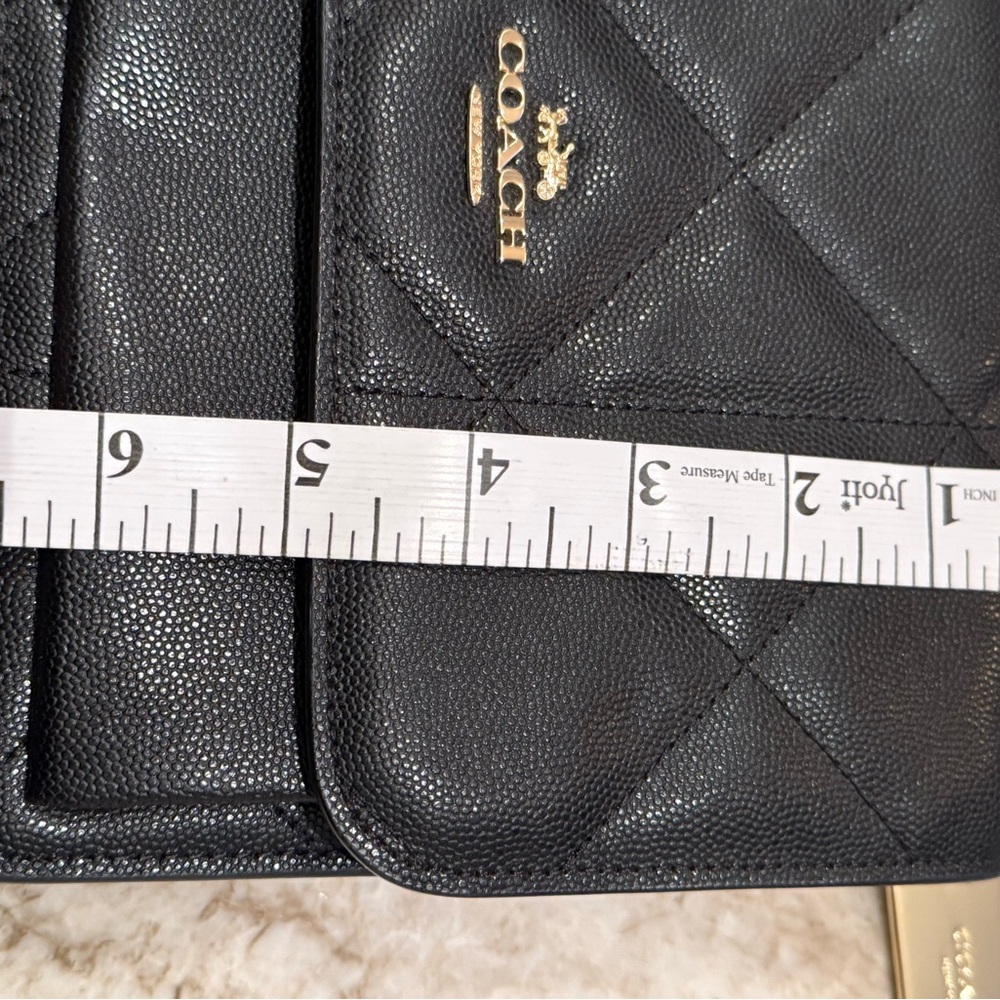 Coach Klare Black Quilted Women's Bag - Picture 8 of 15